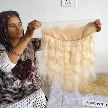 Blonde 12" inch 1 Piece 13*4 Frontal